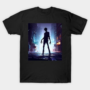 Spooky zombie in city T-Shirt